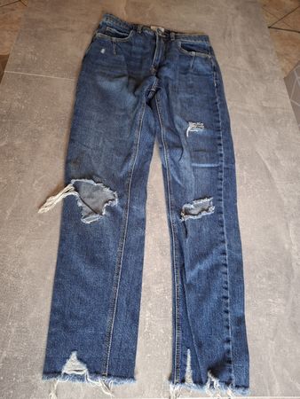 Pantalon jeans bleu taille 36 marque Tally Weijl 100% coton
