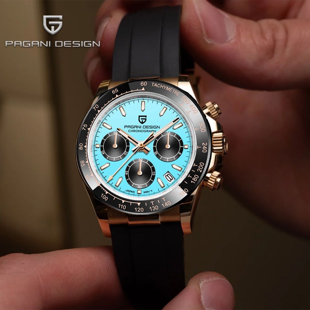 Pagani Design Orologi: Pagani Design Herrenuhr Chronograph – Nuovo e nell'imballaggio originale da Suhr venduto da sjay.Cv