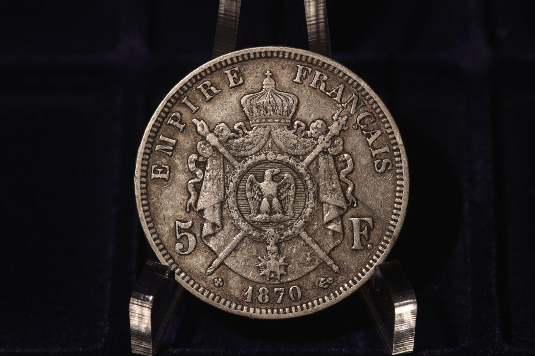 Tutti le monete: Silber 5 Francs Frankreich 1870 BB – Usato da Wetzikon ZH venduto da Scipio80 1
