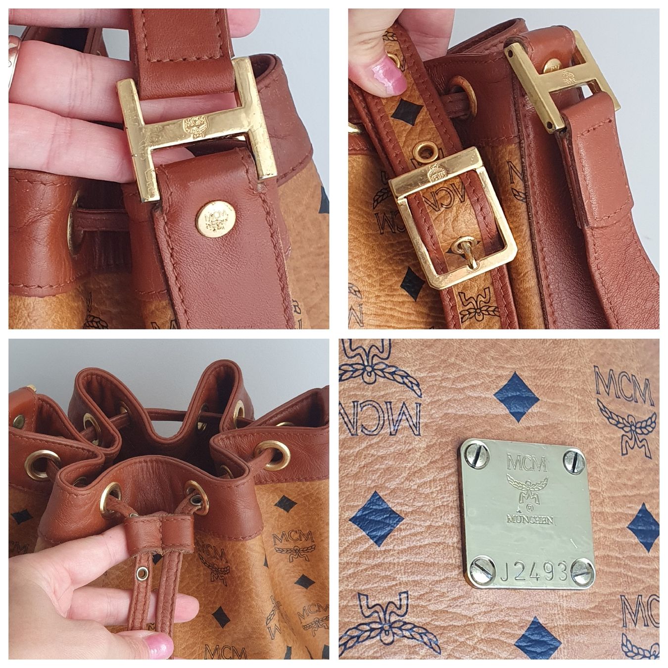 Mcm Sacs femmes: MCM Beuteltasche Medium Cognac Canvas – D'occasion à Niederteufen par Mira_72 8