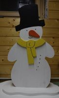 Schneemann aus Holz