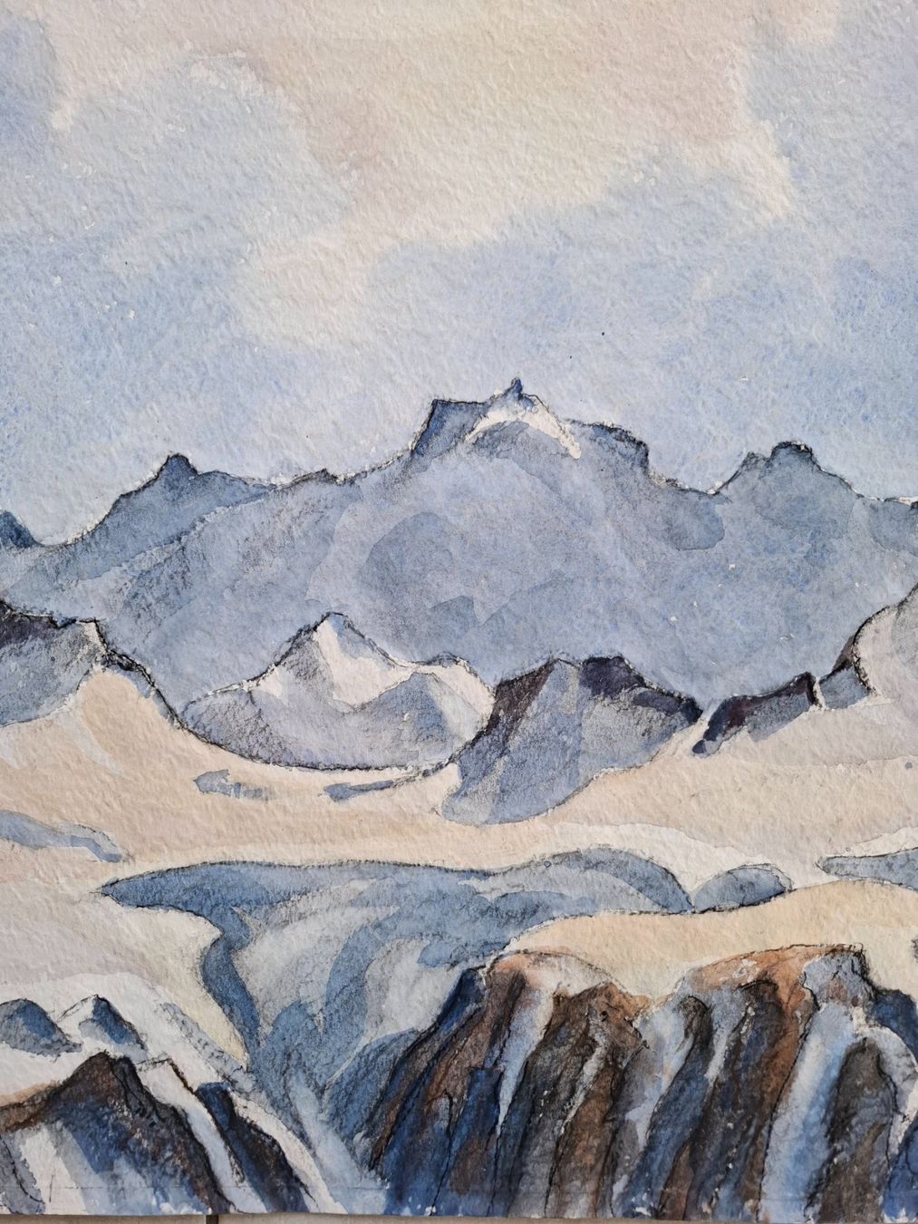 Dipinti: Aquarell Ferdinand Meyer-Streiff Ringelspitze "Flumsi" SG – Usato da Rheinfelden venduto da Badelus 5