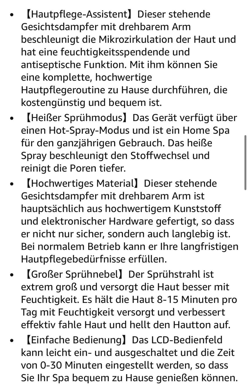 Cura del viso: Vapozone Gesichtsbedampfer – Usato da St. Moritz venduto da Capricorn88 2