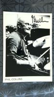 Phil Collins, Original Autogramm auf Foto in s/w