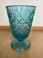 Vase ancien en verre bleu de Portieux