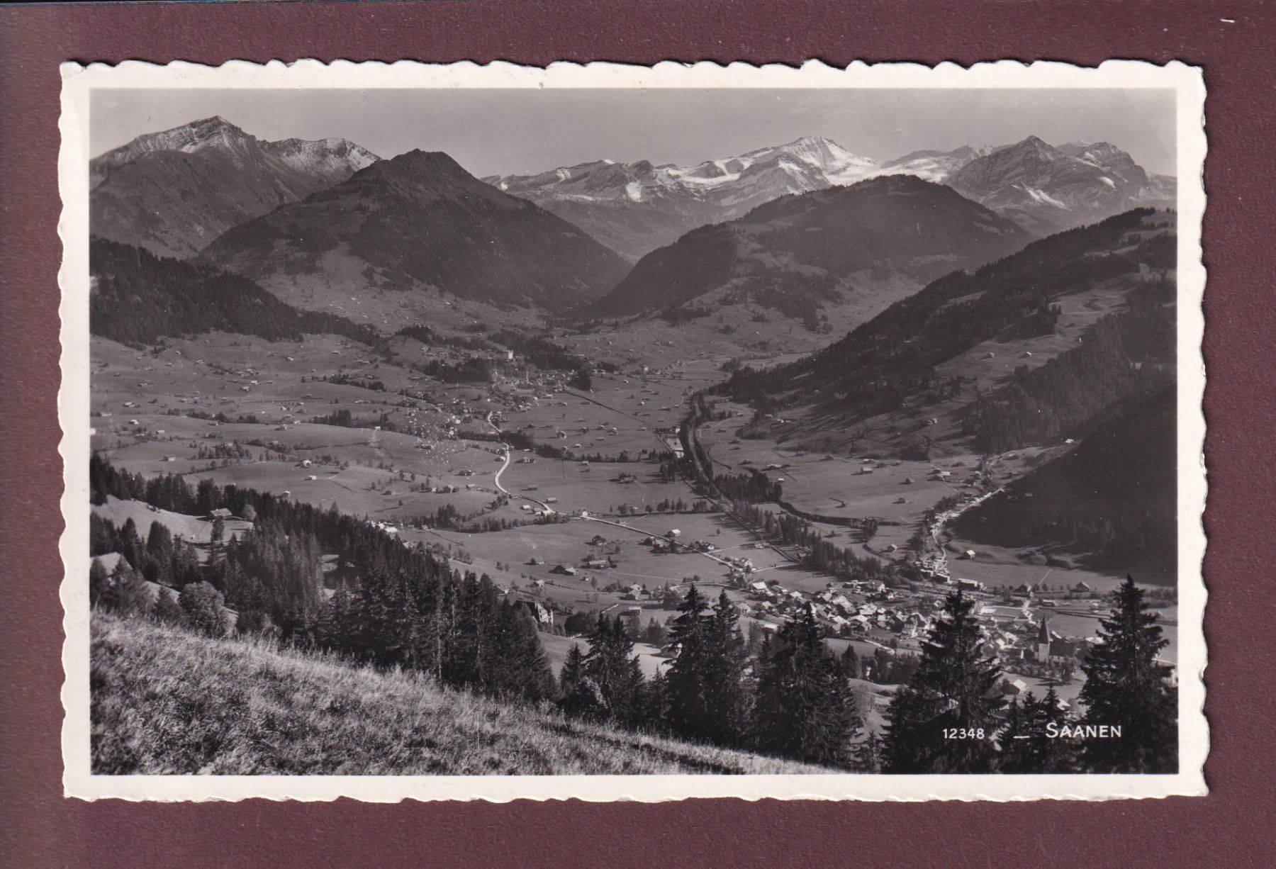Cartoline postali: SAANEN - 1960 – Usato da Pully venduto da nicecards