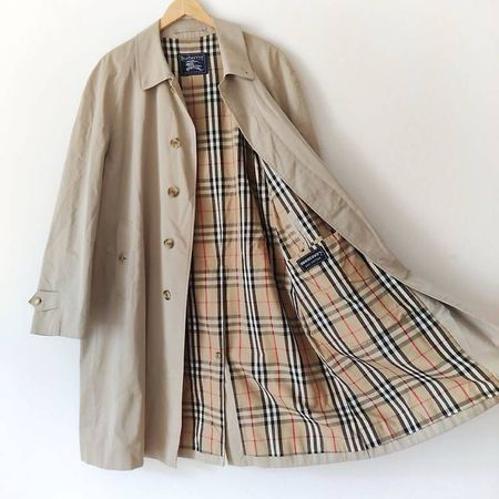 BURBERRY Herren Trenchcoat  Beige / Nova Check  100% Gr 52