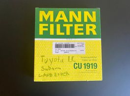 Innenraumfilter Mann CU 1919 Neu
