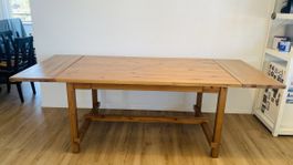 Solid Wood Extendable Dining Table - Seats 4-6 People