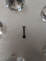 EDELSTHAL LIPPENPIERCING;SCHWARZ FARBE