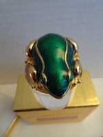 Estée Lauder Solid Parfum GREENFROG 1995 *White Linen* & Box