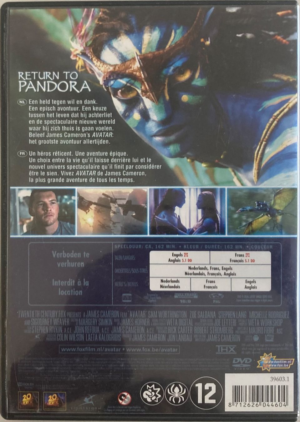 Tutti i DVDs: JAMES CAMERON'S - AVATAR – Usato da Poliez-Pittet venduto da Newtown-Records 1