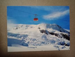 Ak Luftseilbahn Saas-Fee-Felskinn Wallis mit Alphubel