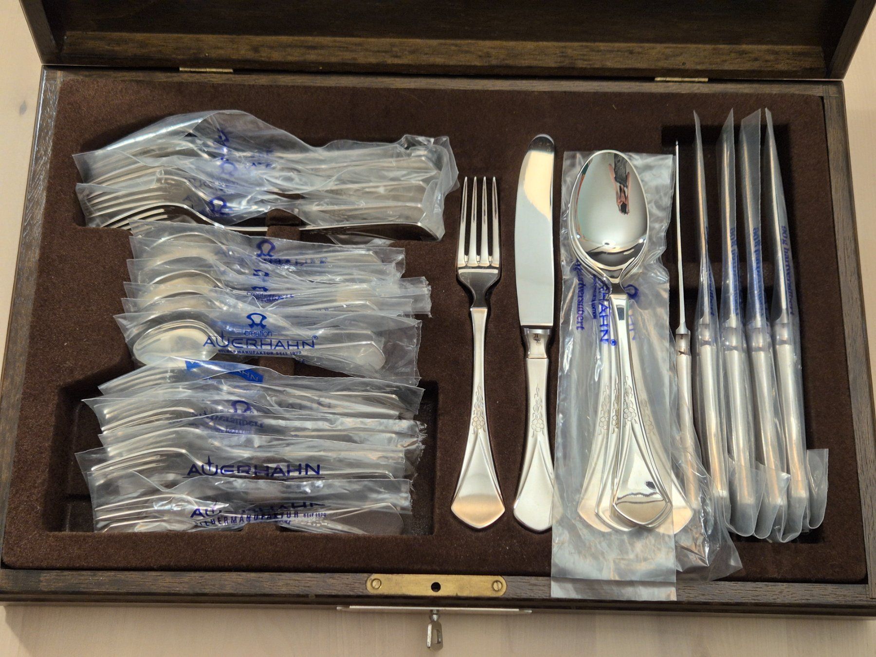 Set di posate: Auerhahn Versailles Besteck Versilbert 30-teilig neuwertig – Usato da Näfels venduto da msv_qj2g 3