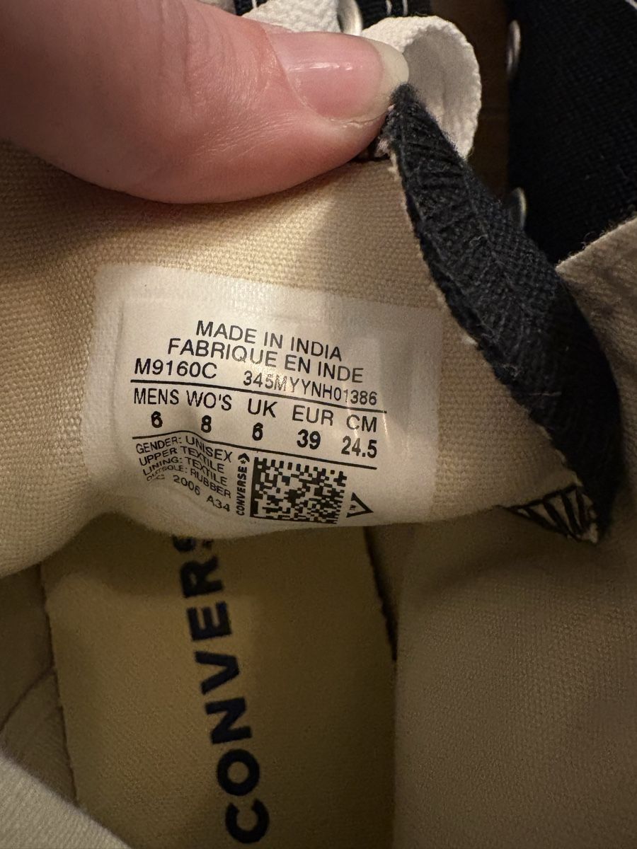 Converse Scarpe da uomo: Converse, Schwarz, Grösse 39 – Usato da Zeihen venduto da domtsche 2