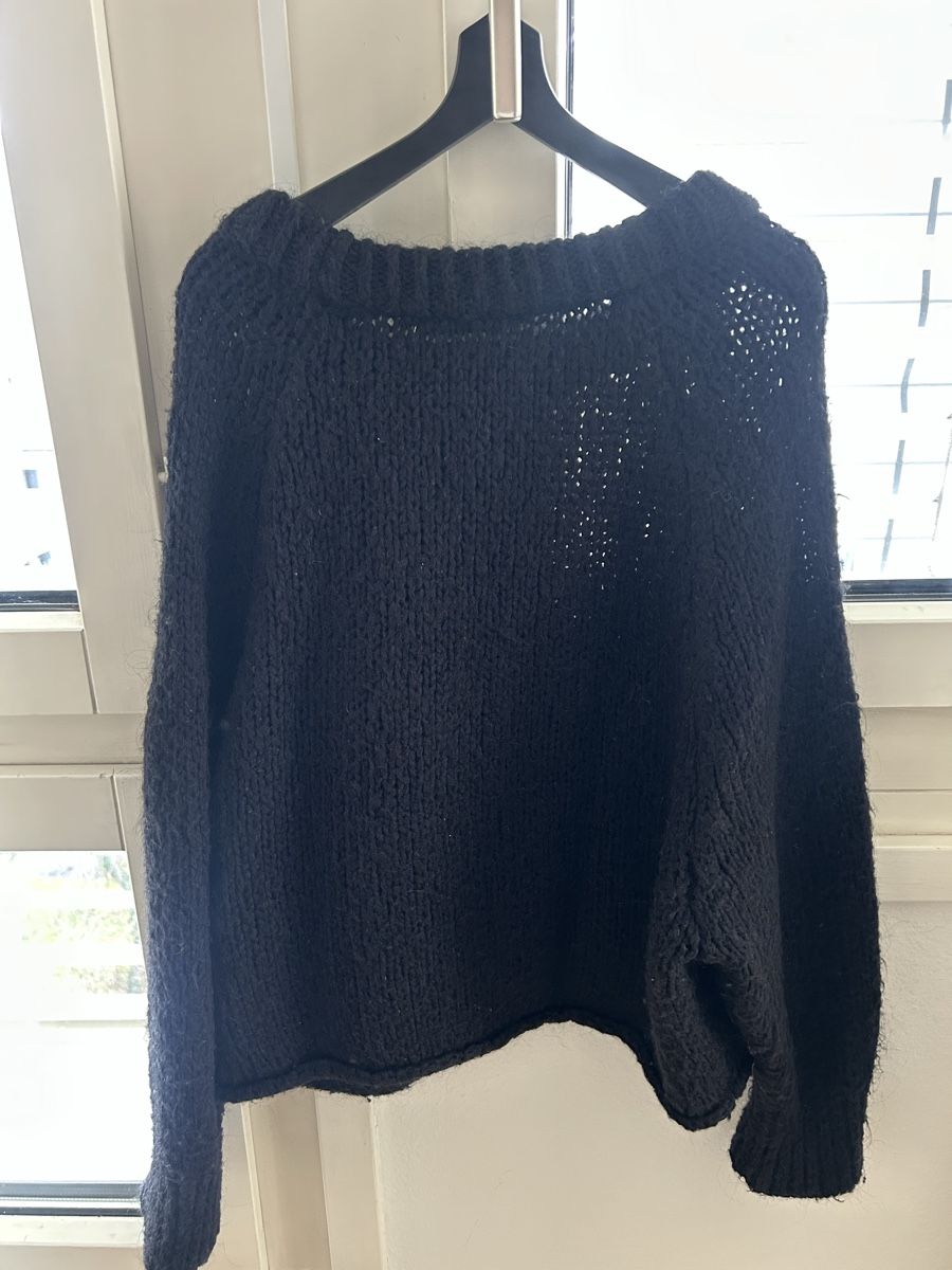 Zara Maglioni & Felpe: Schwarzer Oversize Strickpullover von ZARA – Usato da Zürich venduto da kanabelk 2
