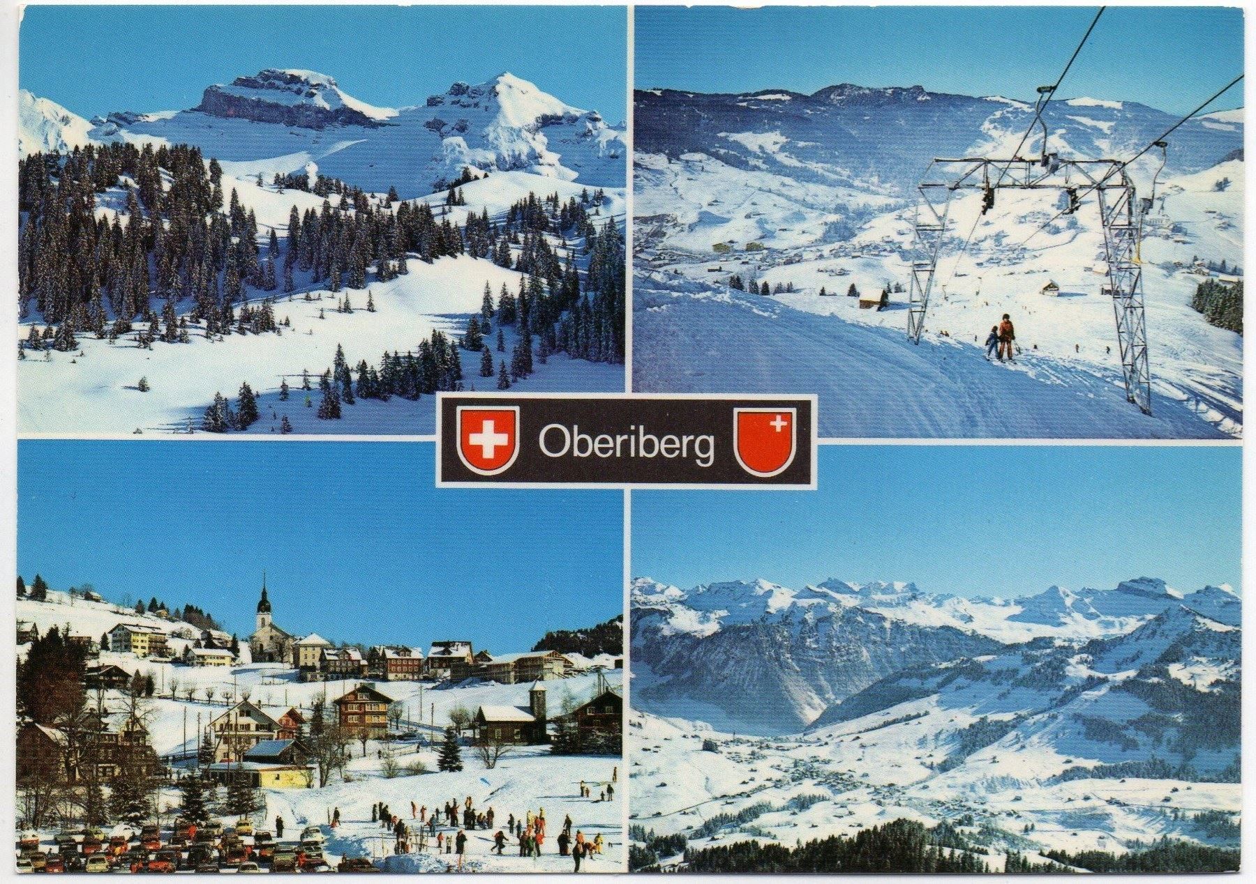 Ansichtskarten: OBERIBERG Skilift – Neu (gemäss Beschreibung) aus Jona von philajona