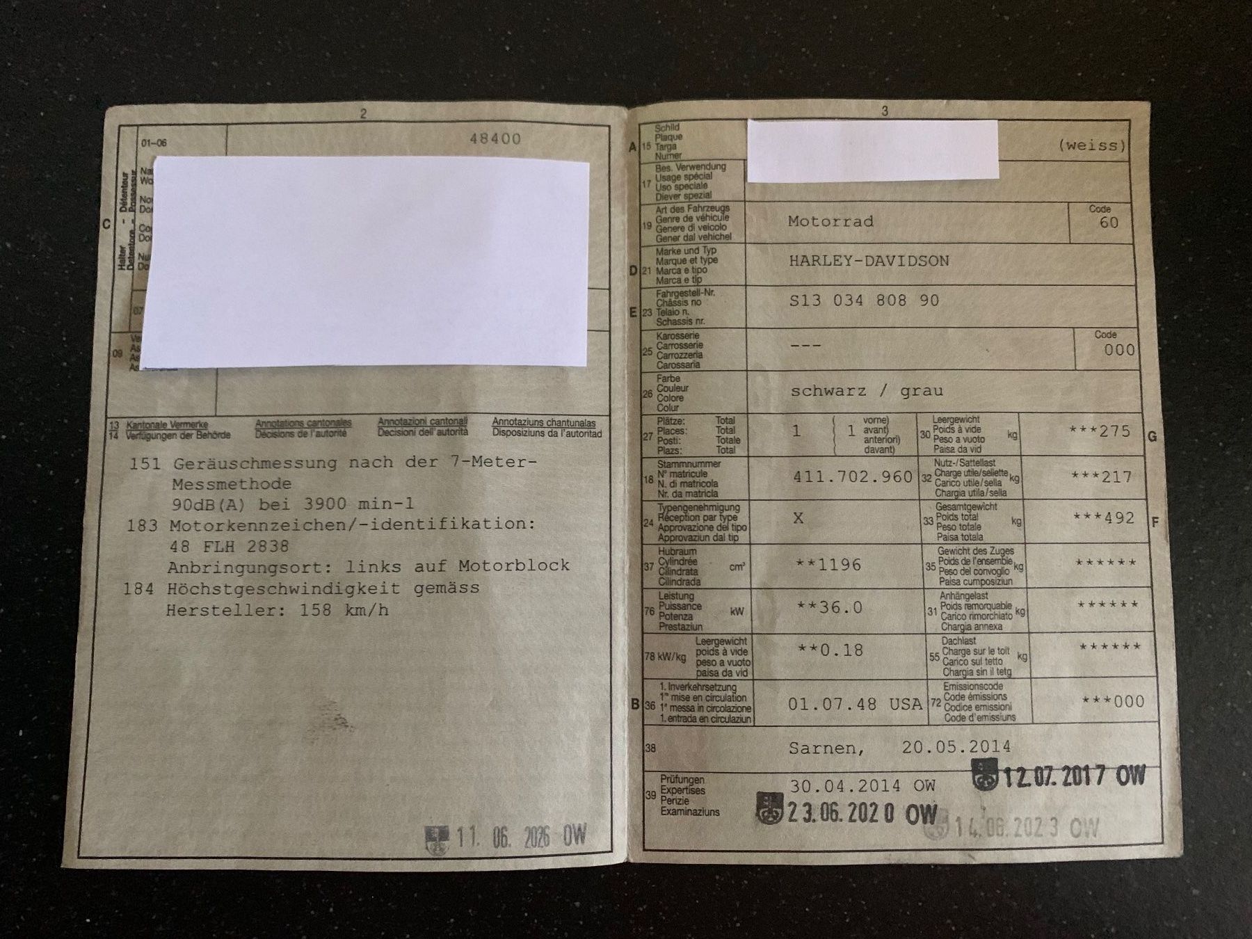 Harley-Davidson Chopper: Harley Davidson 1948 – Usato da Lungern venduto da Ming73 7