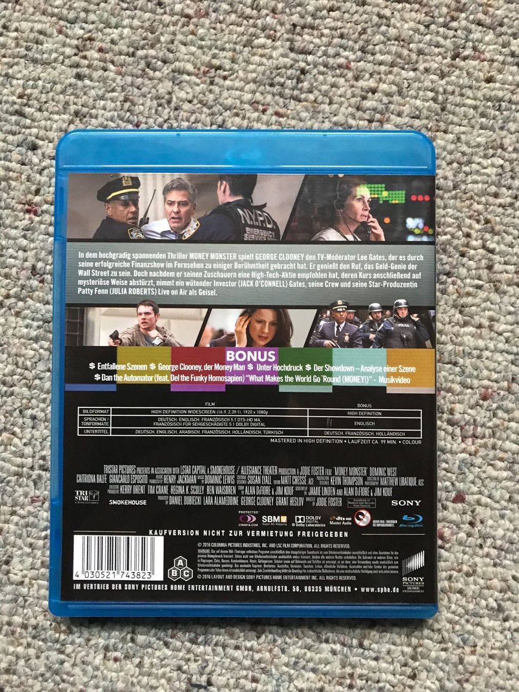 Tutti i DVDs: Money Monster (2016) – Nuovo (secondo la descrizione) da Liestal venduto da Adam-Grey 2