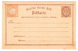 Deutsche Reichspost - Postkarte 1874 - Ein halber Groschen