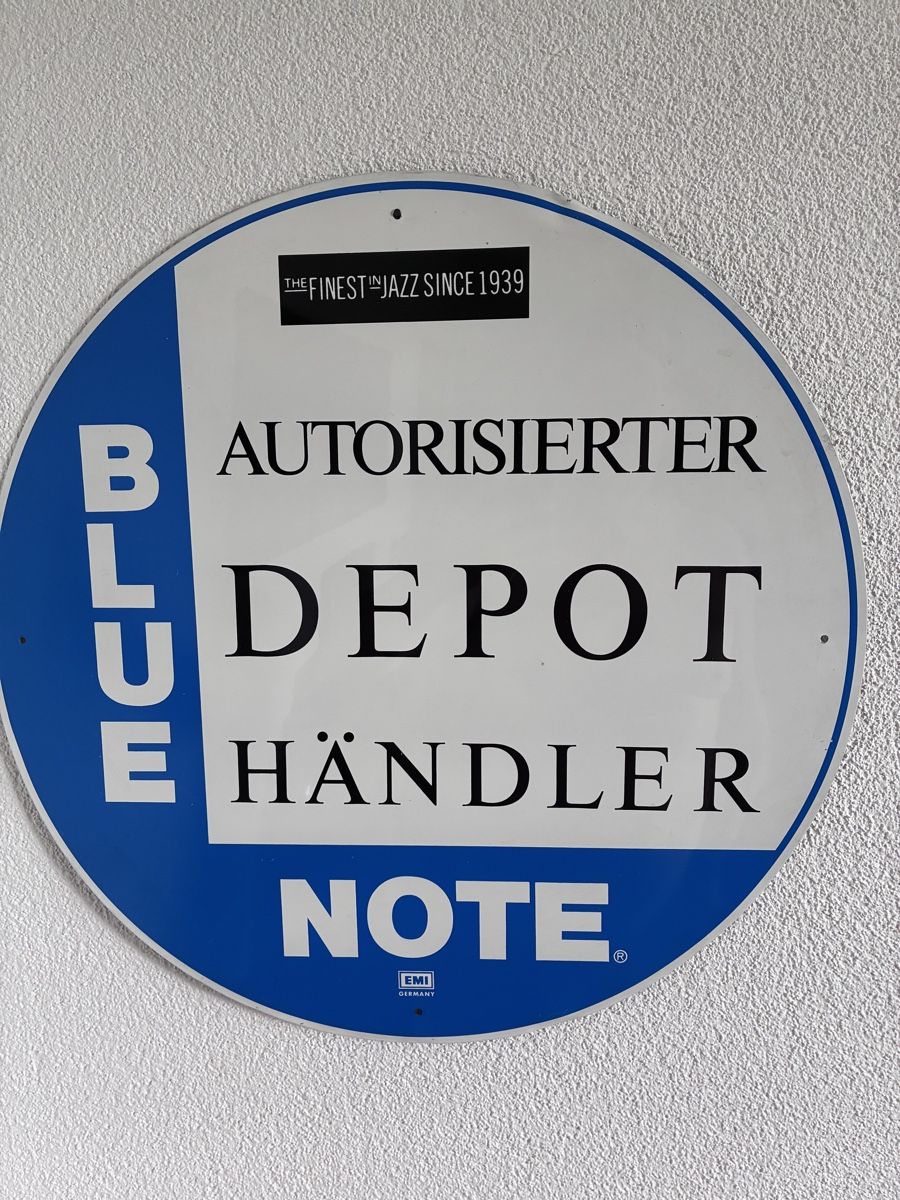 Insegne: BLUE NOTE Original Händler Schild EMI Germany Jazz Vinyl – Usato da Ottikon venduto da Hifi-Guru