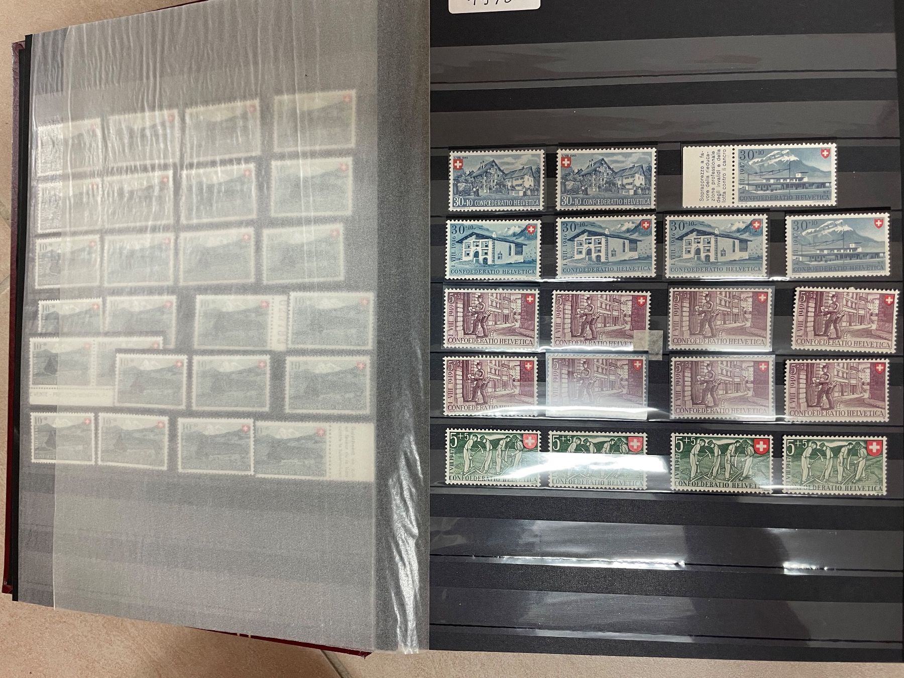 Alle Briefmarken: Alb. Linder 64 p. PP** – Gebraucht aus Sonceboz-Sombeval von Comment2 4