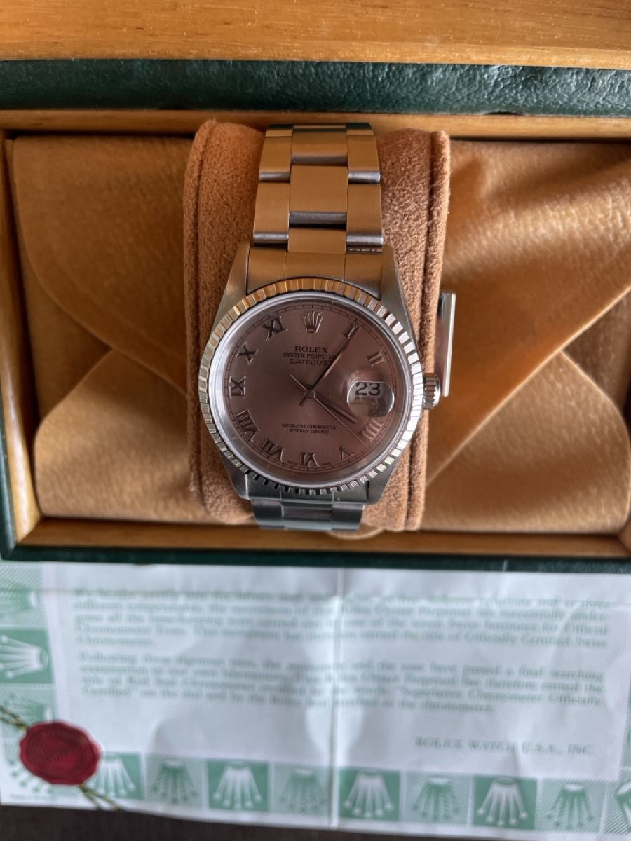 Rolex Orologi: Rolex Datejust 36mm Salmon Roman Dial – Usato da Pfäffikon SZ venduto da StanleyCup 4