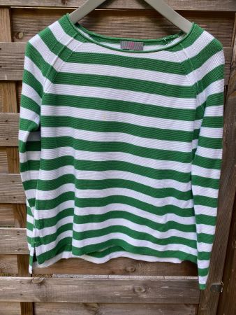 Pullover Lieblingsstück, grün-weiss, Grösse 40