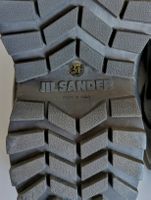 Jil Sander black leather slides /  slippers/ size 37