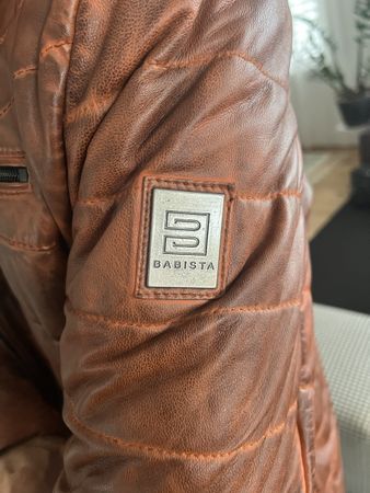 Giubbotto Babista in pelle imbottito Tg L