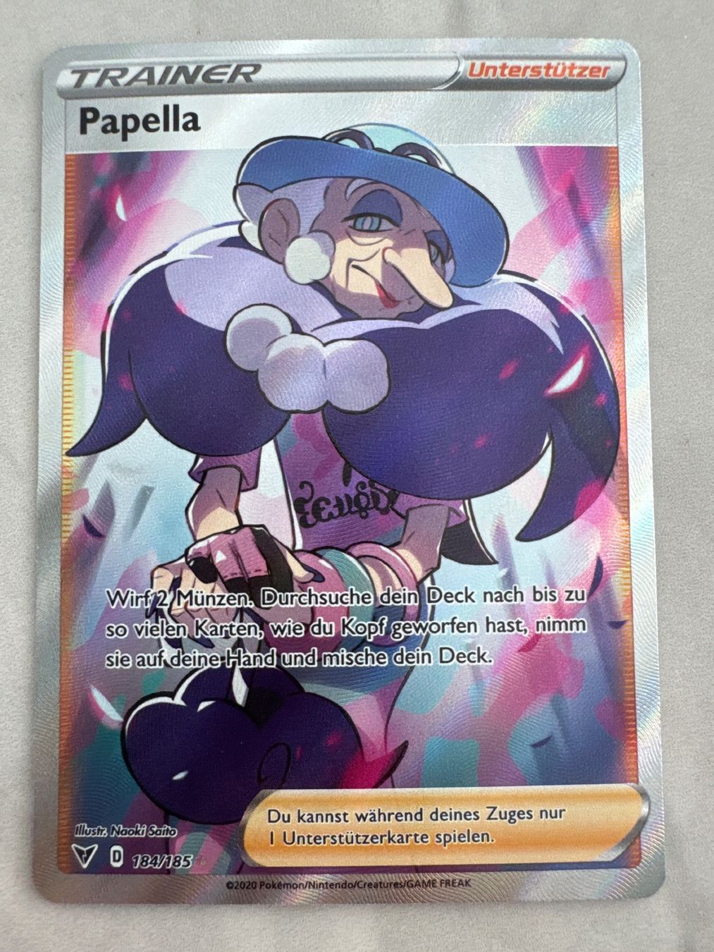Pokémon Carte collezionabili: Papella VIV184 DE - Farbenschock – Nuovo (secondo la descrizione) da Wil SG venduto da Prof.Eich