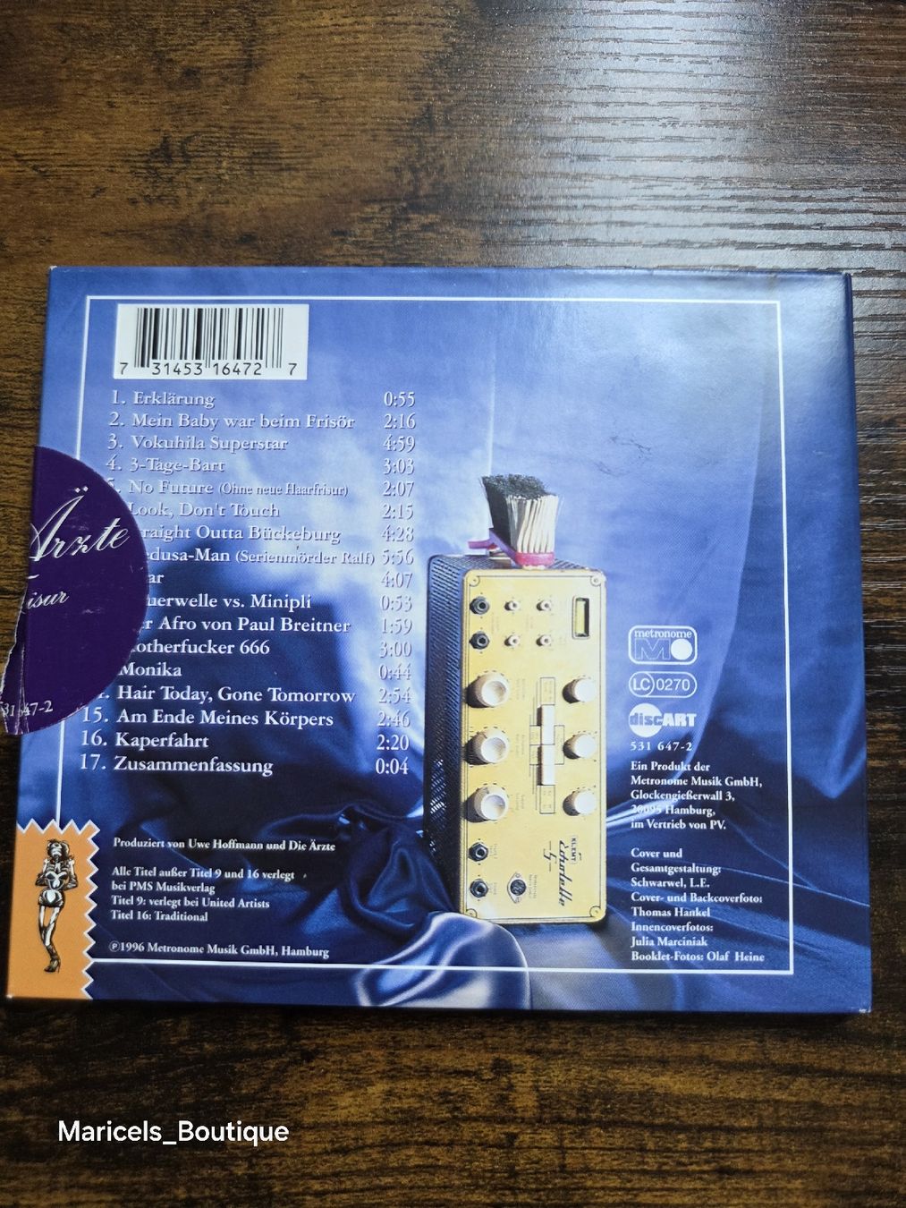 CD: Die Arzte Le Frisur CD Used Condition – Usato da Winterthur venduto da Maricels_Boutique 1
