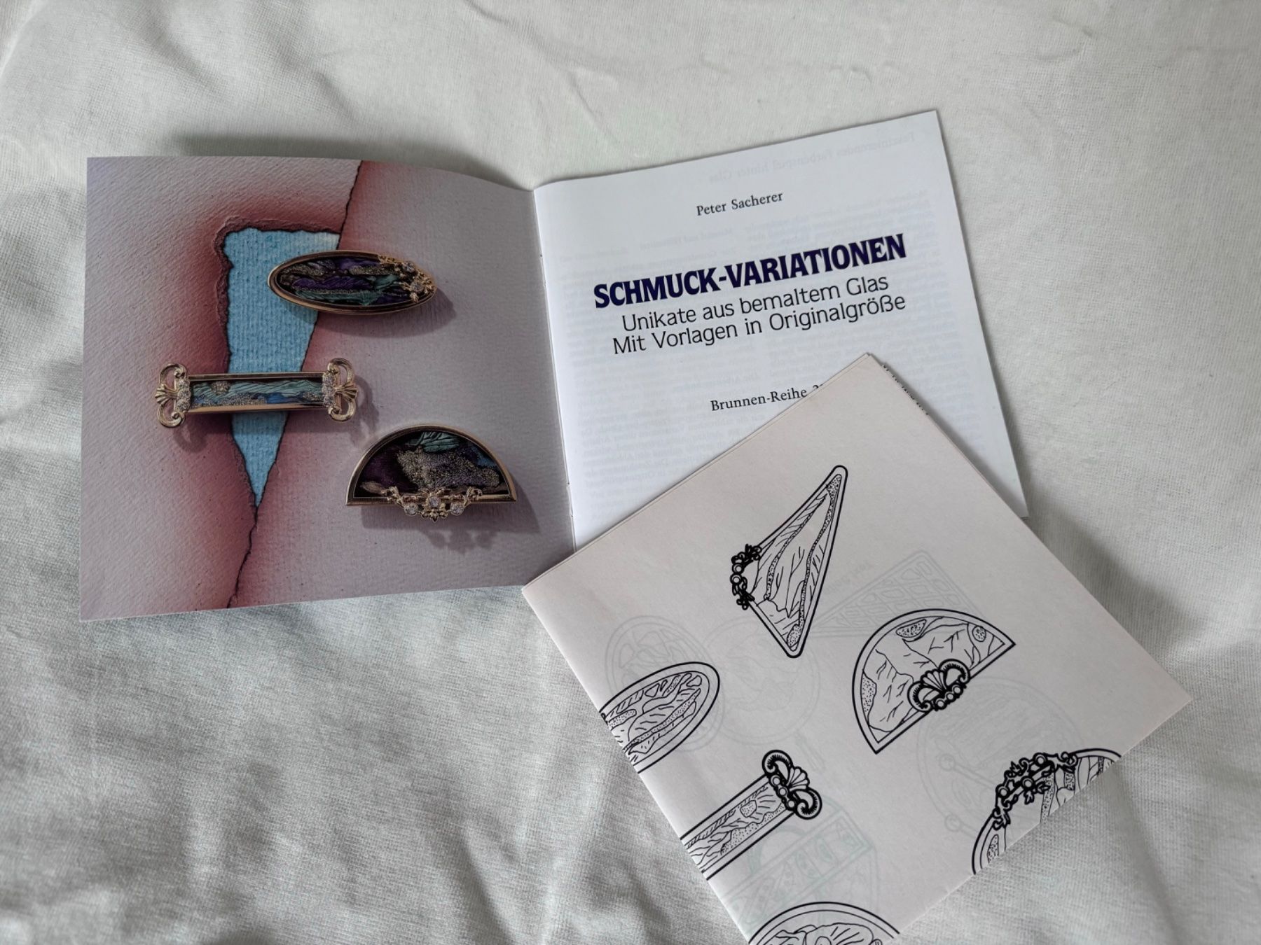 Bücher: BUCH BASTELN Schmuck Variationen, bemaltes Glas mit Vorlagen – Gebraucht aus Genève von k1164 2