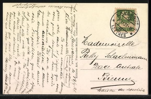 Cartoline postali: AK Lausanne, Schweizer Comptoir, 1921 – Usato da Berlin venduto da bartko-reher 1