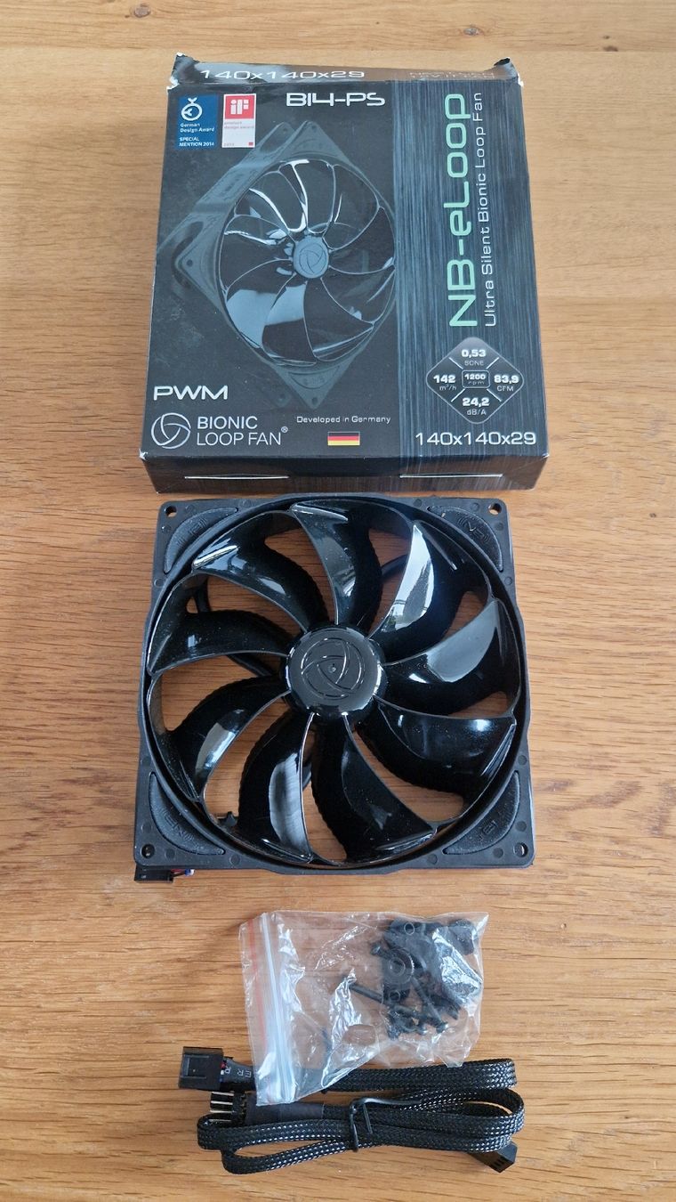 Ventilatoren: Bionic Loop Fan Noiseblocker NB-eLoop B14-PS Black Edition – Neu (gemäss Beschreibung) aus Wilen b. Wollerau von squissi01