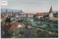 Solothurn - Aare mit Krumme Turm - Litho