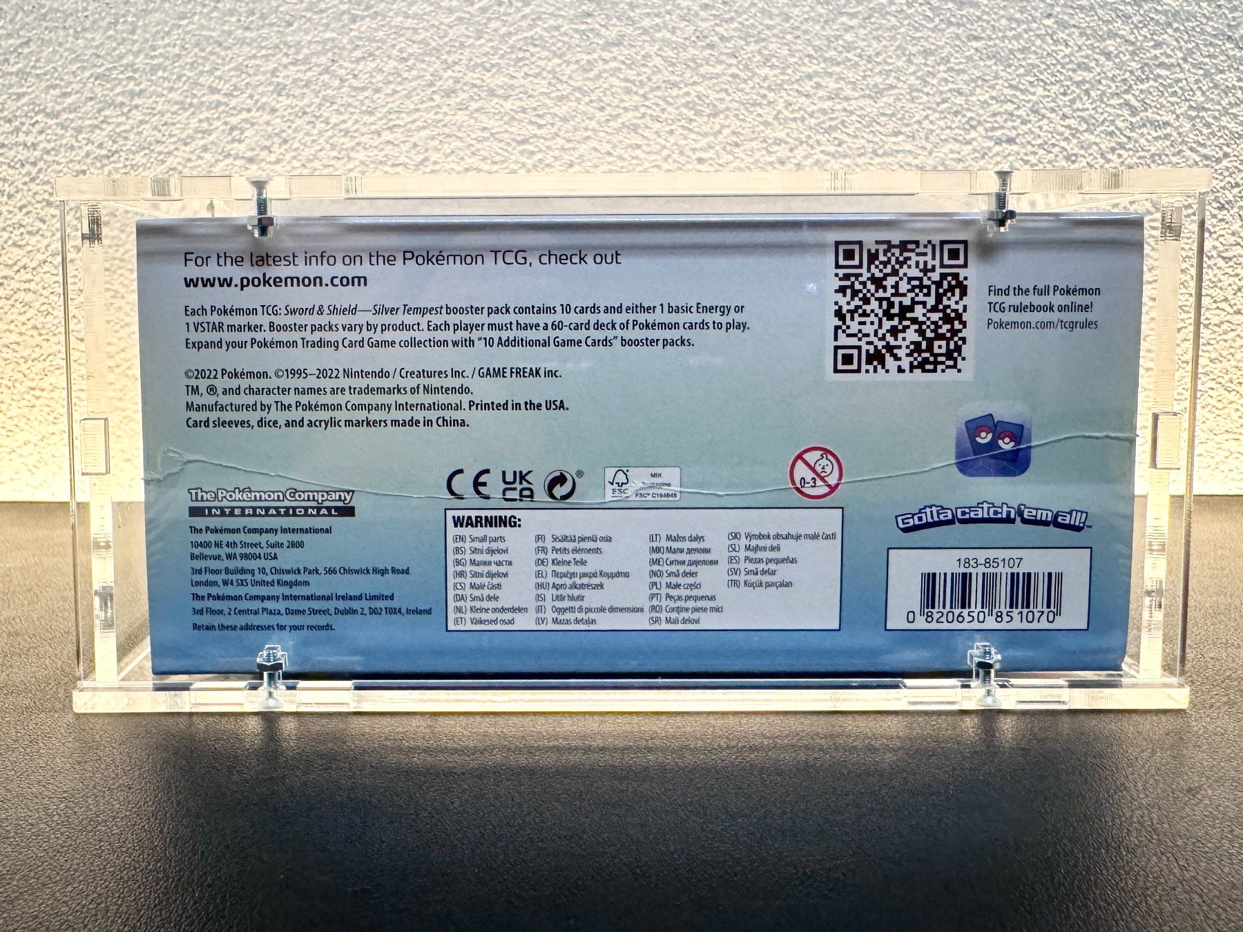 Pokémon Carte collezionabili: Pokémon Silver Tempest ETB EN OVP + Acrylbox – Nuovo e nell'imballaggio originale da Schlatt TG venduto da catch_up 7