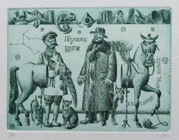 Exlibris Erhard Beitz - Original Radierung signiert