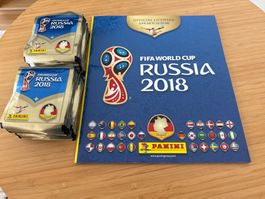 Panini 2018 Fifa WM DE-Set mit 100 Tüten und Album OVP