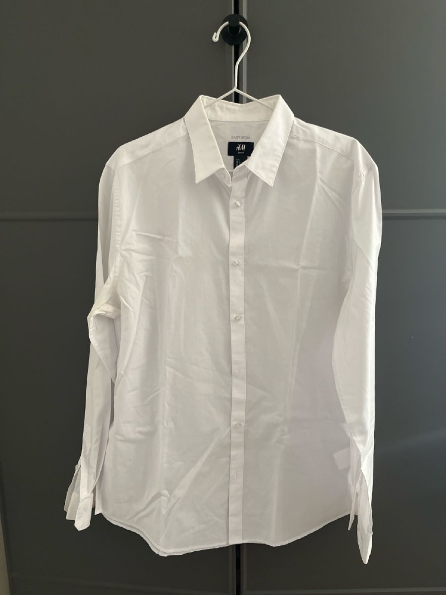 H&M Hemden: Weisses langsrm Hemd Grösse L – Gebraucht aus Luzern von Reto27