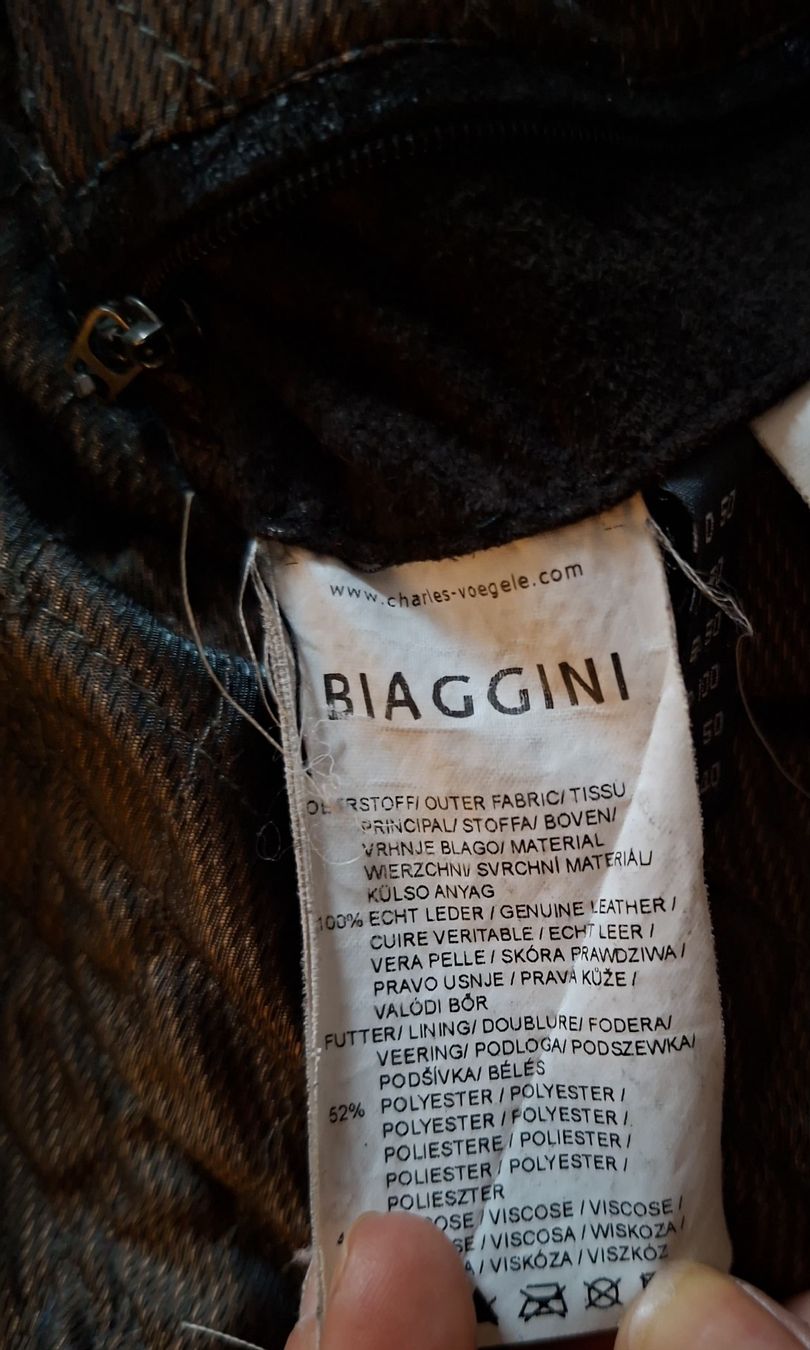 Jacken: Veste en cuir marron – Gebraucht aus Monthey von Mamnini 1