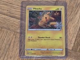 Pokemon Card Pikachu swsh153 exclusive pokemon calendar 2022