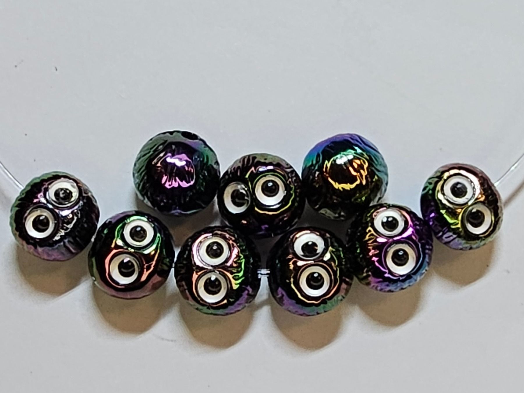 Perle (finte): Zwischen Elemente Eule Olive Kette Basteln Perlen lampwork – Nuovo (secondo la descrizione) da Riedt b. Erlen venduto da Gottestraene 9
