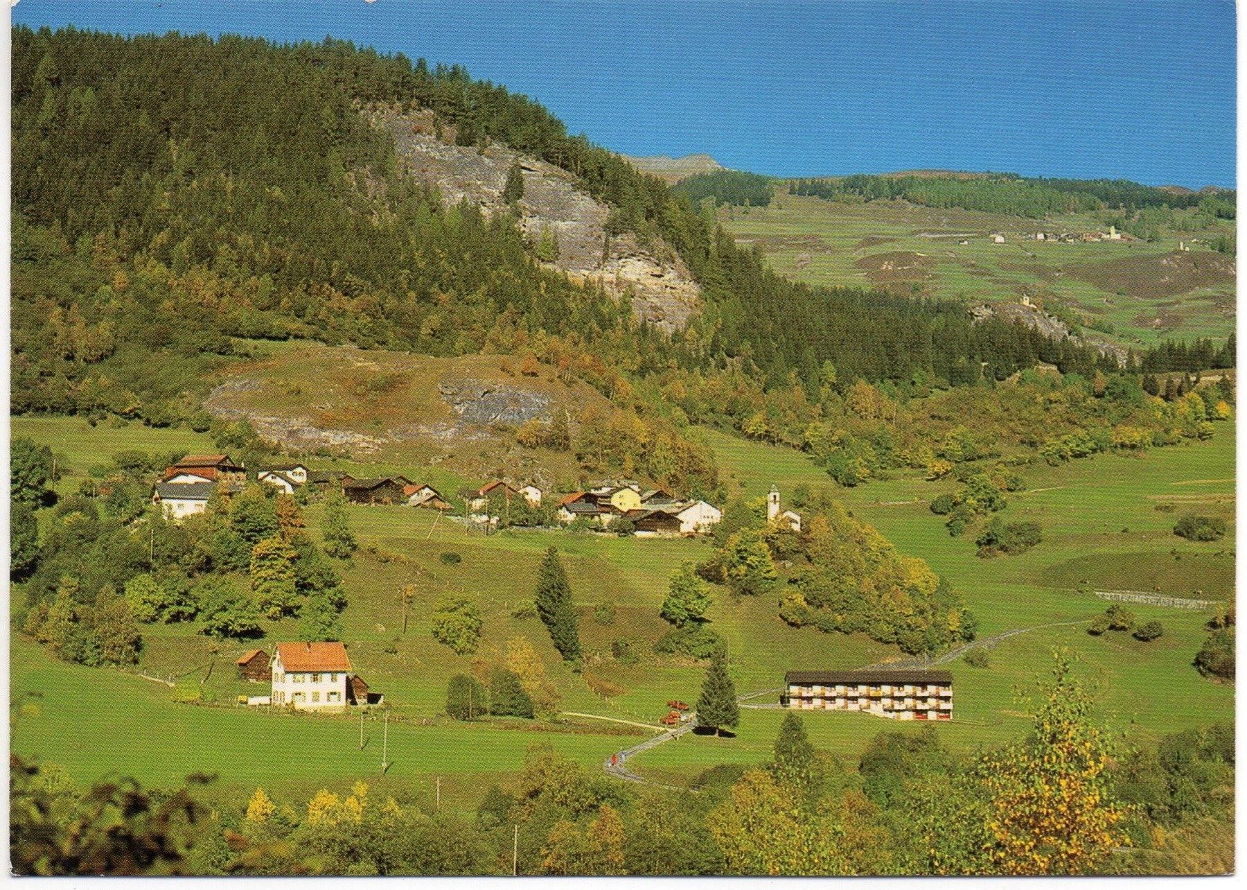 Ansichtskarten: CLUGIN bei ANDEER mit dem Schamserberg – Neu (gemäss Beschreibung) aus Jona von philajona