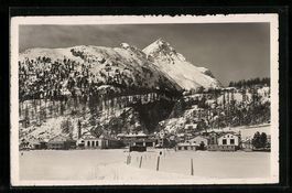 Silvaplana, Teilansicht mit Bergen bei S