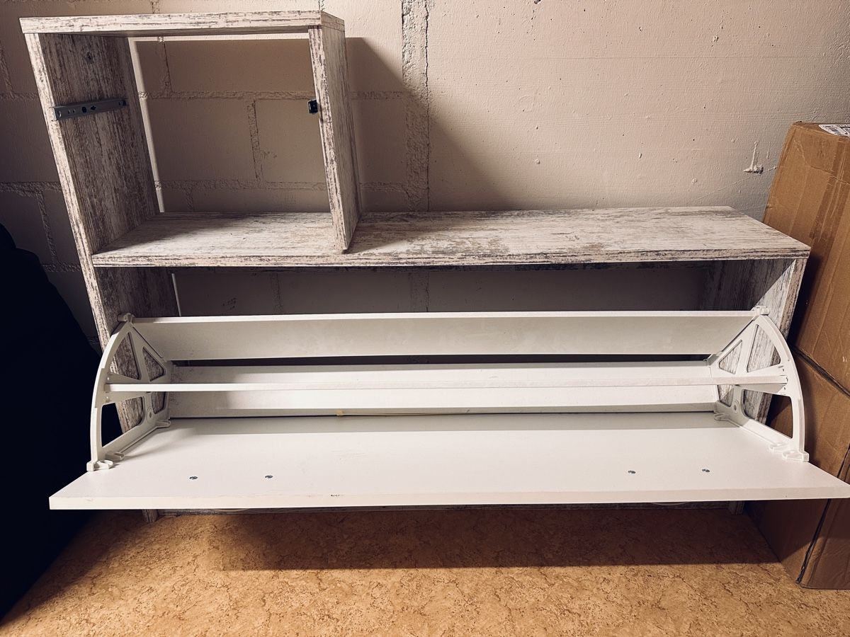 Cassettiere: Schuhkommode mit oberem Regalelement weiss 55 – Usato da Hägendorf venduto da tyl_kzs2 1