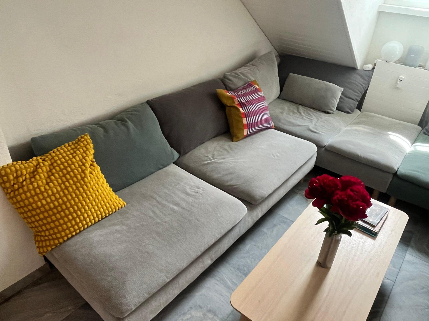 Divani: SÖDERHAMN 3-seat section, Tallmyra white/black – Usato da Küsnacht ZH venduto da nic_2mcp 1