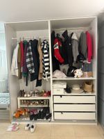 Kleiderschrank weiss mit Spiegeltüren Ikea Pax