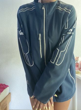 Vintage Sportjacke Puma dunkelblau Grösse XL