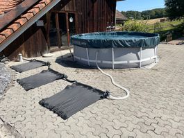 Pool Schwimmbad INTEX  366x99 cm Filter Pumpe Solarnatten